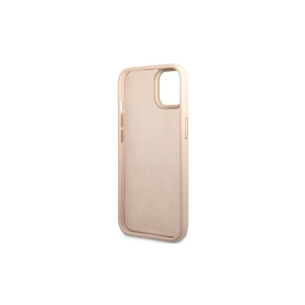 GUESS Futrola za iPhone 14 Pink Metal Outline Script slika 4