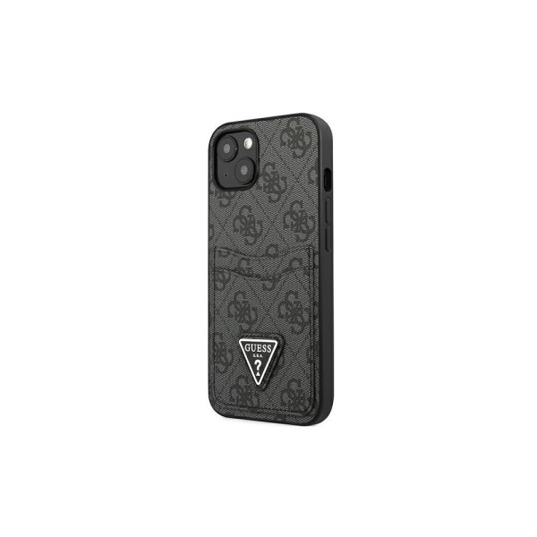 GUESS Futrola za iPhone 13 Pro Black Triangle Logo Cardslot slika 2