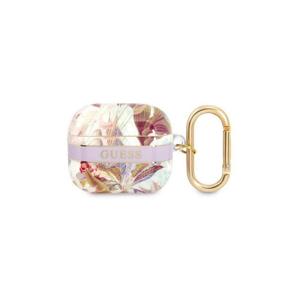 GUESS Futrola za slušalice AirPods 3 Purple Flower slika 1