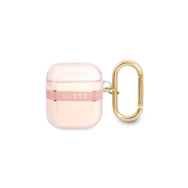 GUESS Futrola za slušalice AirPods 1/2 Pink Cord slika 1