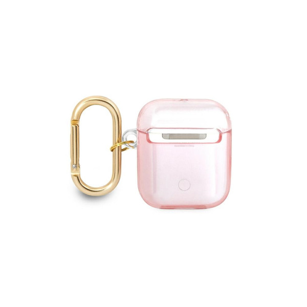 GUESS Futrola za slušalice AirPods 1/2 Pink Cord slika 4