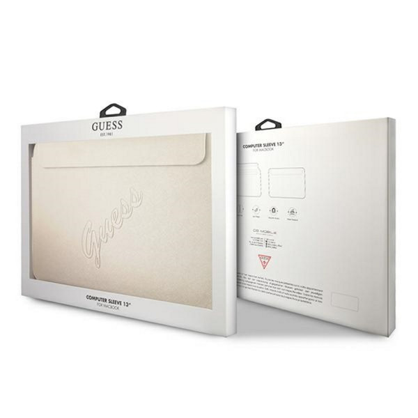 GUESS navlaka za laptop od 13'' Gold Saffiano Script slika 3