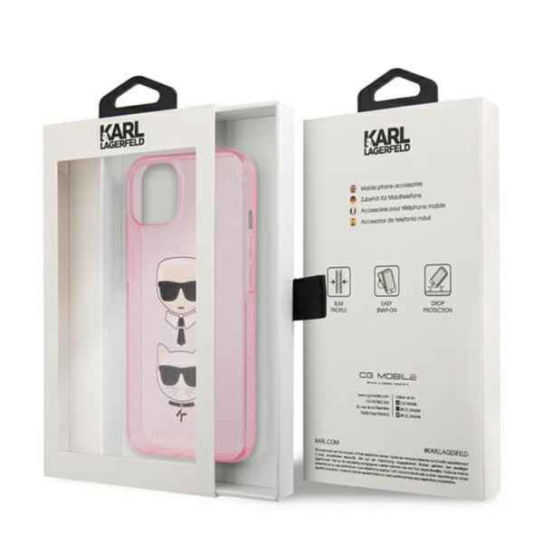 Karl Lagerfeld Futrola za iPhone 14 Pink Karl Head slika 3