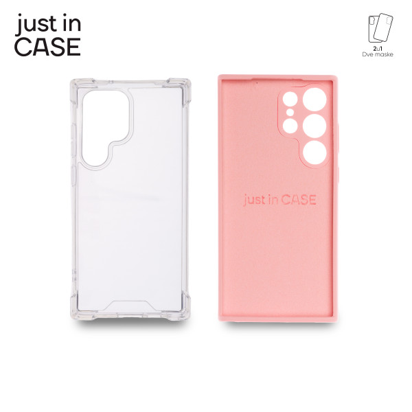 2u1 Extra case MIX paket PINK za Samsung S23 Ultra slika 3