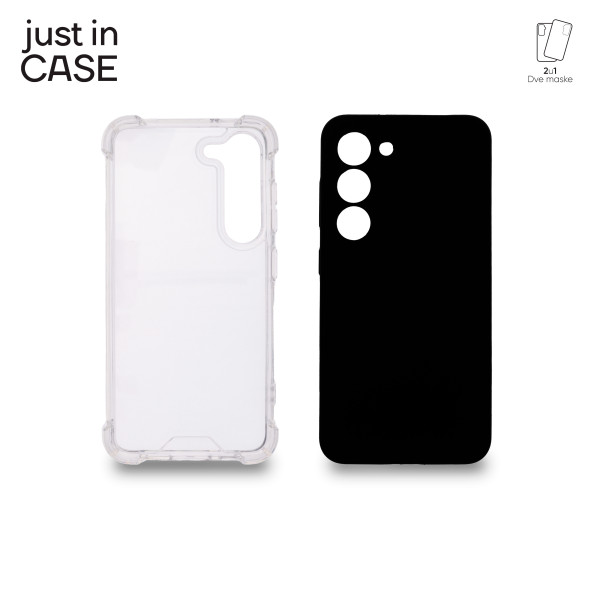 2u1 Extra case MIX paket CRNI za Samsung S23 slika 1