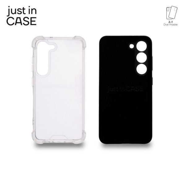 2u1 Extra case MIX paket CRNI za Samsung S23 slika 3