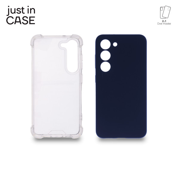 2u1 Extra case MIX paket PLAVI za Samsung S23 slika 1