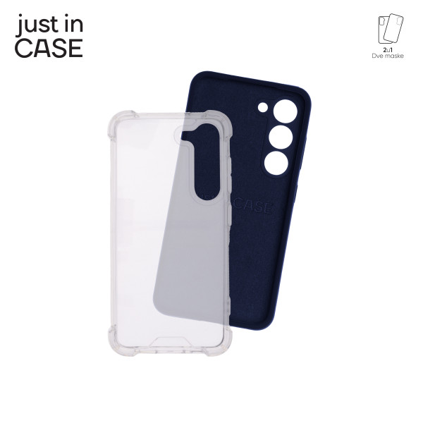 2u1 Extra case MIX paket PLAVI za Samsung S23 slika 4