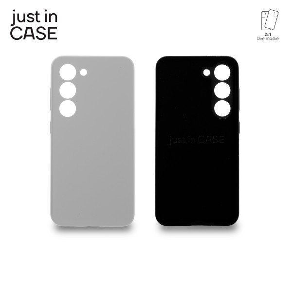 2u1 Extra case MIX PLUS paket CRNI za Samsung S23 slika 4