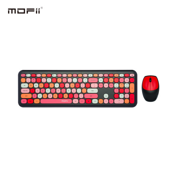MOFII WL RETRO set tastatura i miš u CRVENO/CRNOJ boji slika 2
