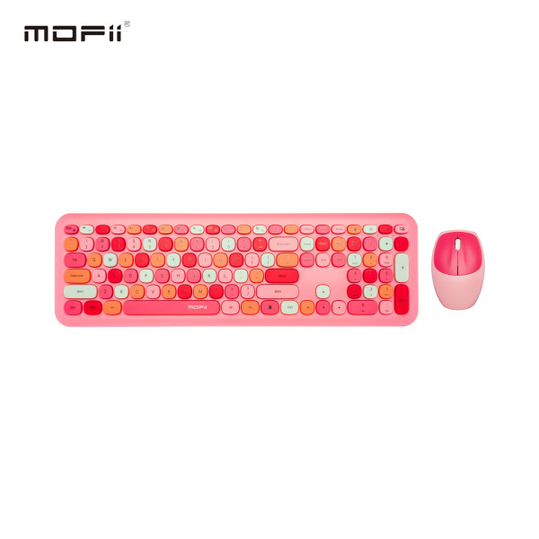 MOFII WL RETRO set tastatura i miš u PINK boji slika 1