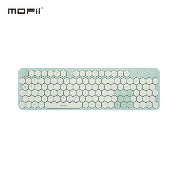 MOFII WL HONEY COMB set tastatura i miš u ZELENO/BELOJ boji slika 3