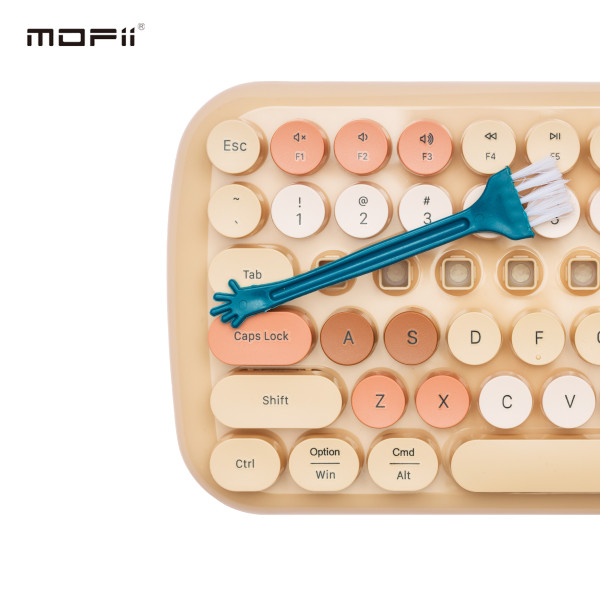 MOFII BT WL RETRO tastatura u MILK TEA boji slika 3