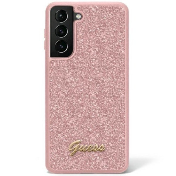 GUESS Futrola za Samsung S23 Pink Glitter Script slika 1