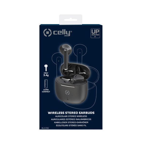 CELLY True Wireless BUZ 2 bluetooth slušalice u CRNOJ boji slika 4