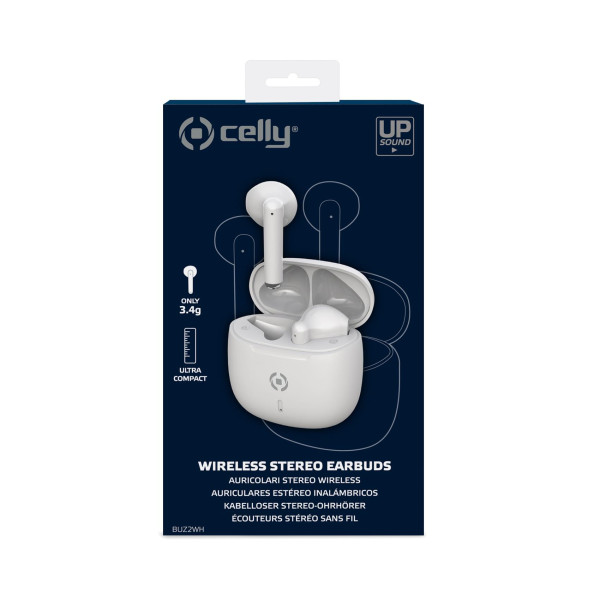 CELLY True Wireless BUZ 2 bluetooth slušalice u BELOJ boji slika 4