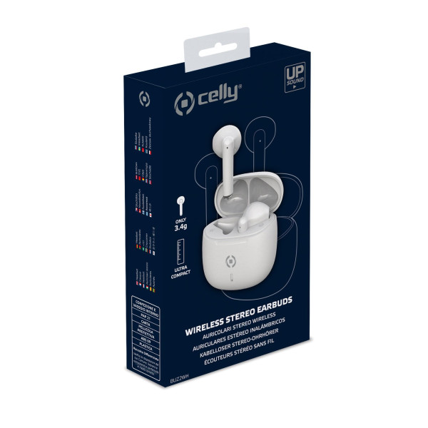 CELLY True Wireless BUZ 2 bluetooth slušalice u BELOJ boji slika 3