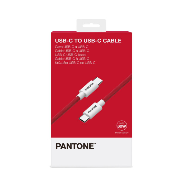 PANTONE kabl USBC-USBC u CRVENOJ boji slika 4