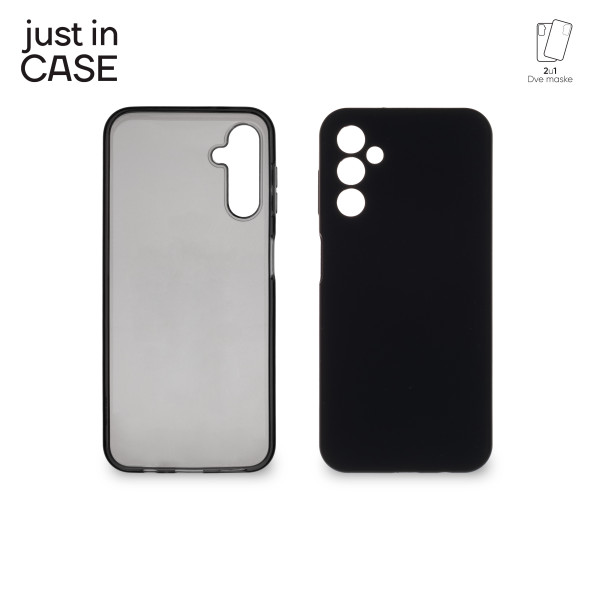 2u1 Extra case MIX paket CRNI za Samsung A14 4G