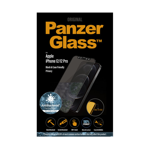 PanzerGlass zaštitno staklo Case Friendly Privacy AB za iPhone 12/12 Pro slika 1
