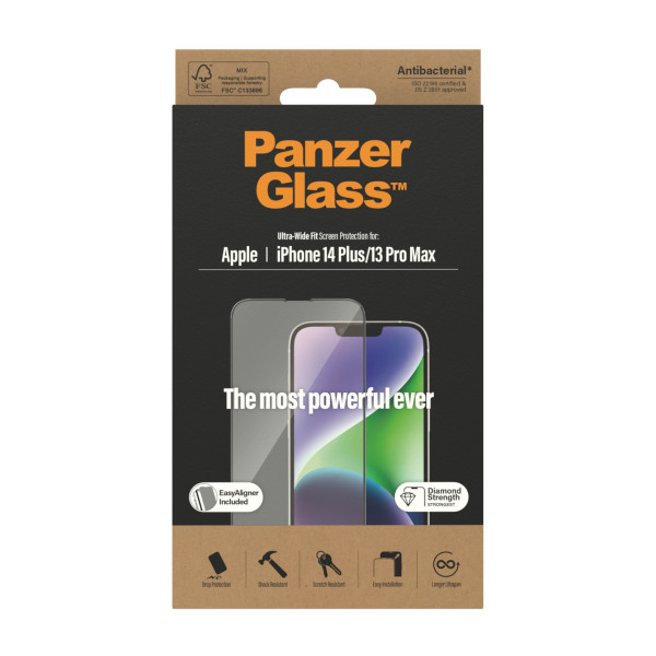 PanzerGlass zaštitno staklo UWF AB w. Applicator za iPhone 13 Pro Max/14 Plus slika 1