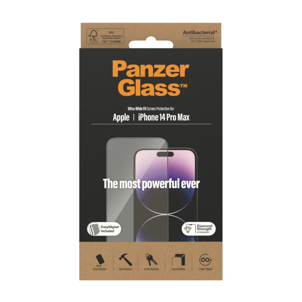 PanzerGlass zaštitno staklo UWF AB w. Applicator za iPhone 14 Pro Max slika 2