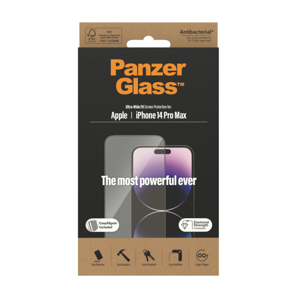 PanzerGlass zaštitno staklo UWF AB w. Applicator za iPhone 14 Pro Max slika 1