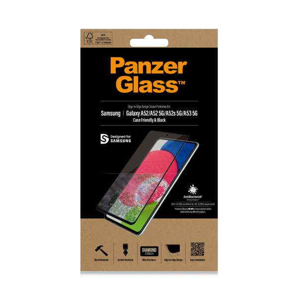 PanzerGlass zaštitno staklo Case Friendly AB za Samsung Galaxy A52/A52 5G/A52s/A53 5G slika 1