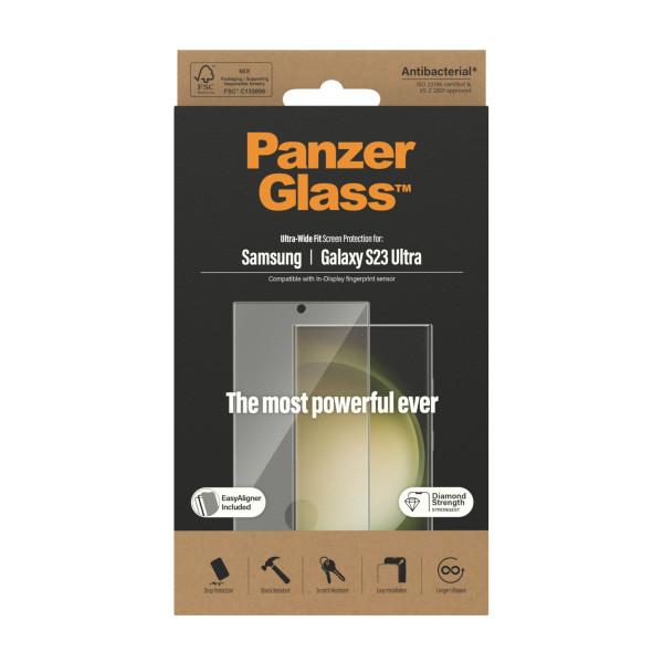 PanzerGlass zaštitno staklo UWF FP AB za Samsung Galaxy S23 Ultra slika 1