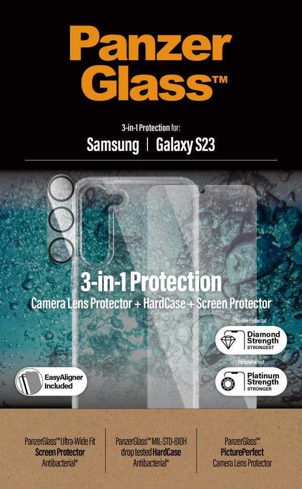 PanzerGlass Samsung Galaxy S23 Bundle (zaštitno staklo, futrola, zaštita za kameru) slika 3