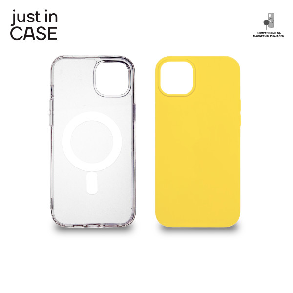 2u1 Extra case MAG MIX PLUS paket ŽUTI za iPhone 14 Plus slika 1