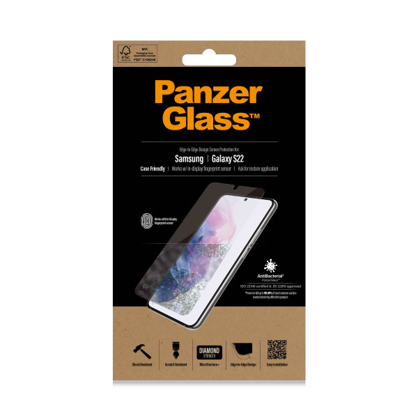 PanzerGlass zaštitno staklo Case Friendly AB za Samsung Galaxy S22 5G slika 2