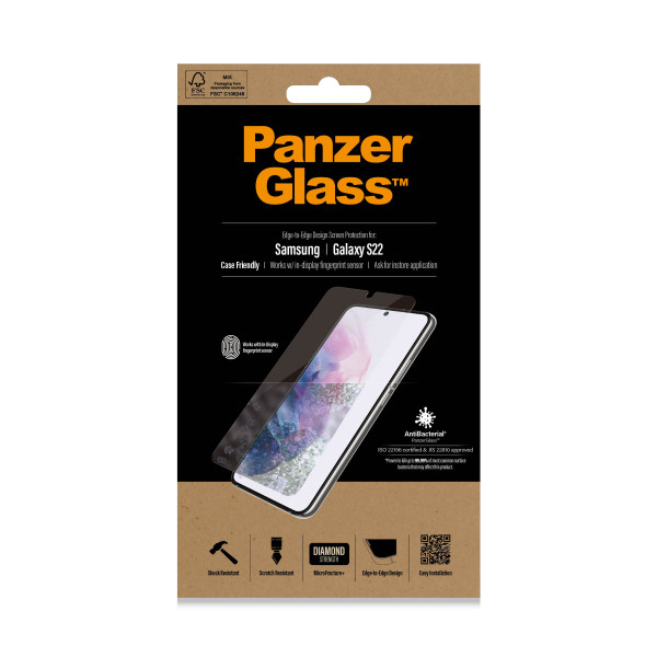 PanzerGlass zaštitno staklo Case Friendly AB za Samsung Galaxy S22 5G slika 1