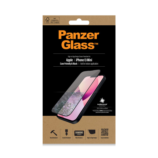 PanzerGlass zaštitno staklo Case Friendly AB za iPhone 13 mini slika 1
