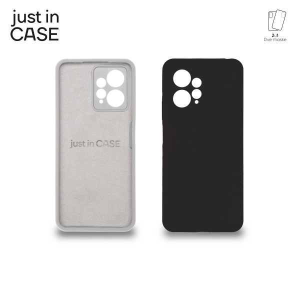 2u1 Extra case MIX PLUS paket maski za telefon CRNI za Xiaomi Redmi Note 12