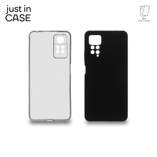 2u1 Extra case MIX paket maski za telefon CRNI za Xiaomi Redmi Note 12 Pro