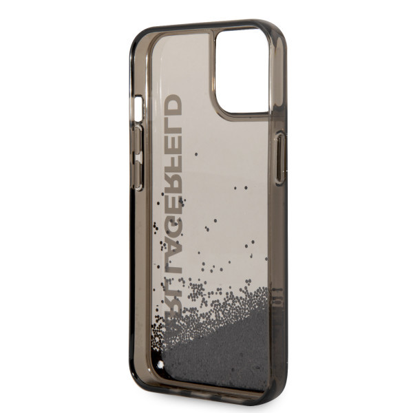 Karl Lagerfeld Futrola za iPhone 14 LIQ. GLITTER ELONG BLACK slika 4