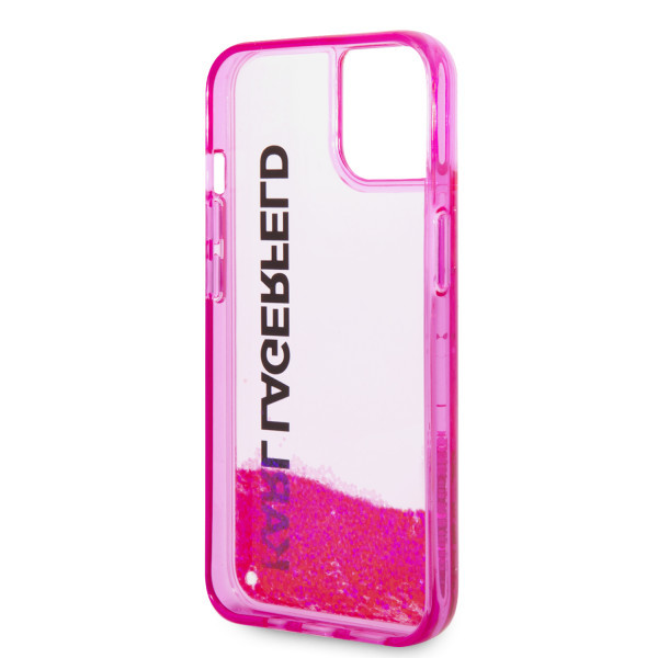 Karl Lagerfeld Futrola za iPhone 14 LIQ. GLITTER ELONG PINK slika 4