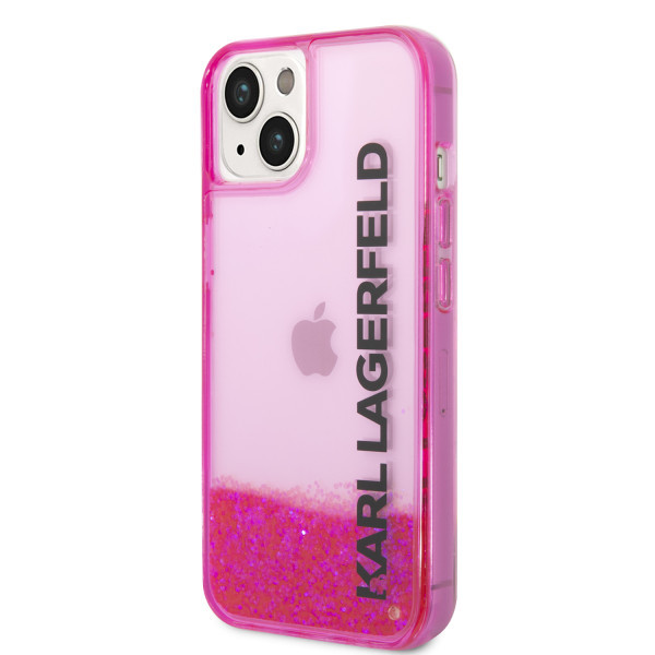 Karl Lagerfeld Futrola za iPhone 14 LIQ. GLITTER ELONG PINK slika 3