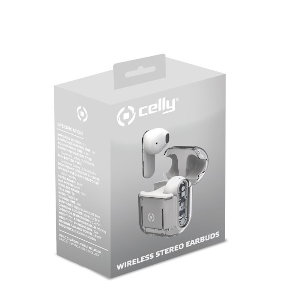 CELLY SHEER True Wireless bluetooth slušalice u BELOJ boji slika 4