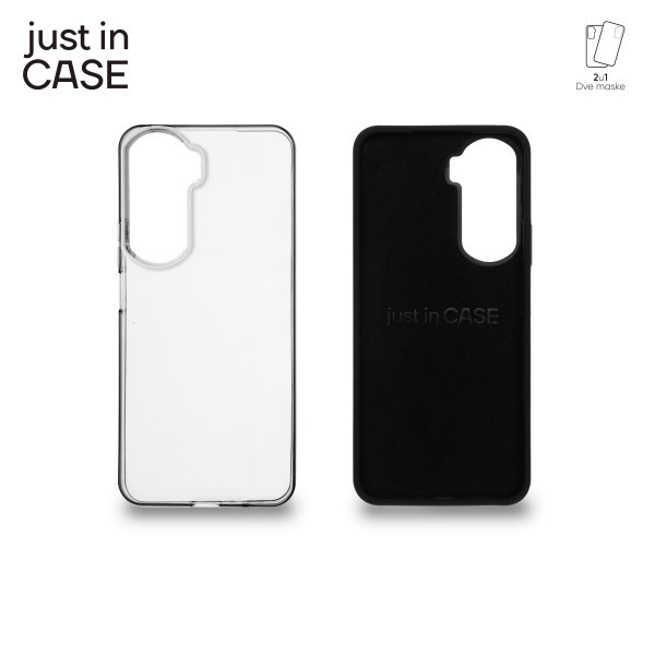 2u1 Extra case MIX paket CRNI za Honor 90 Lite slika 4