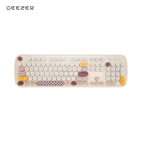 GEEZER WL ZERO set tastatura i miš u MILK TEA boji slika 3