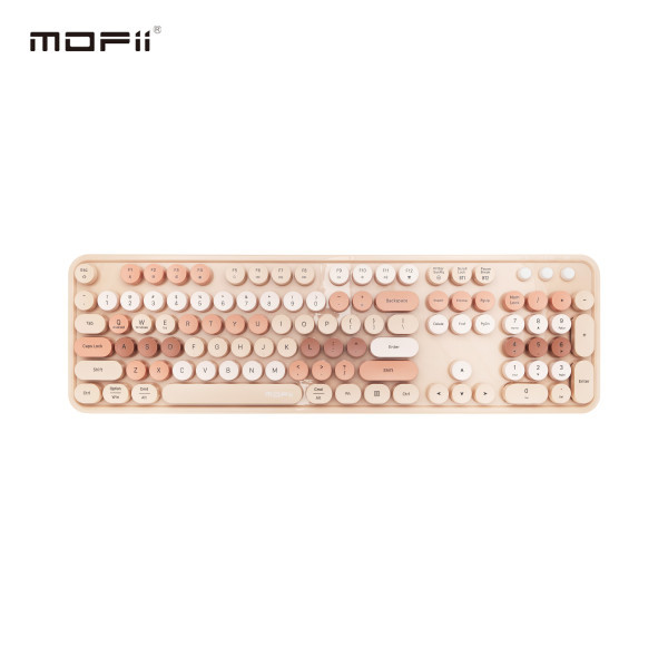 MOFII WL SWEET DM RETRO set tastatura i miš u MILK TEA boji slika 4