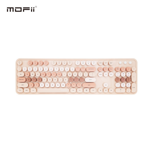 MOFII WL SWEET RETRO set tastatura i miš u MILK TEA boji slika 3