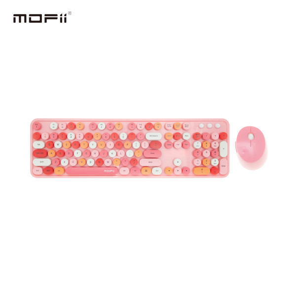 MOFII WL SWEET RETRO set tastatura i miš u PINK boji slika 1