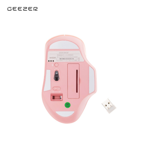 GEEZER optički BT WL miš ergonomskog oblika u PINK boji slika 3
