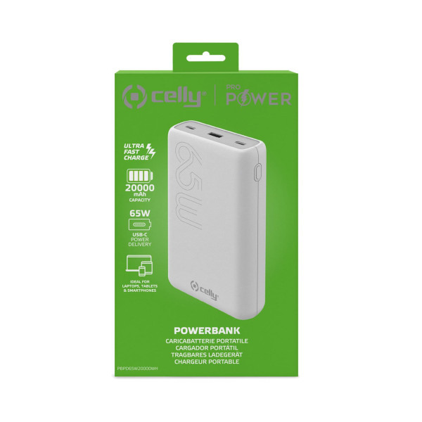 CELLY Power Bank 65W 20000 mAh PRO POWER eksterna baterija slika 4