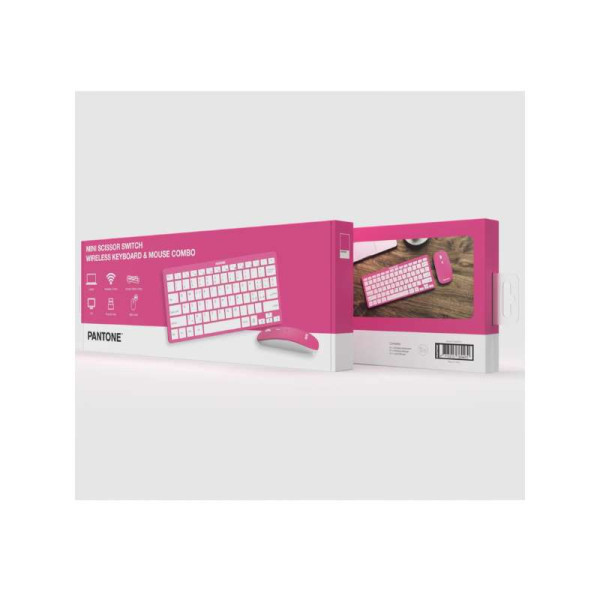 PANTONE IT COLLECTION bežična tastatura sa mišem u PINK boji slika 3