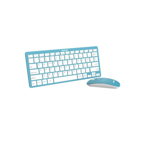 PANTONE IT COLLECTION bežična tastatura sa mišem u SVETLO PLAVOJ boji slika 1