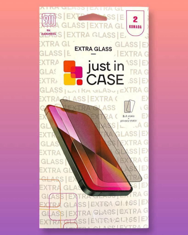 2u1 extra glass privacy zaštitna stakla za iPhone 15 slika 1